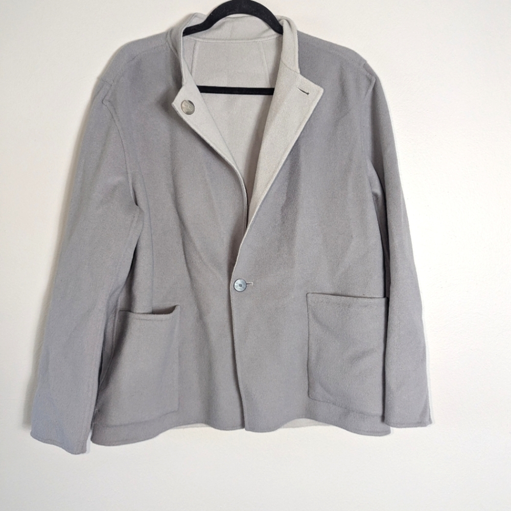 M NWT Theory IWG Reversible Boy Coat Crosby Doubleface Gray $565